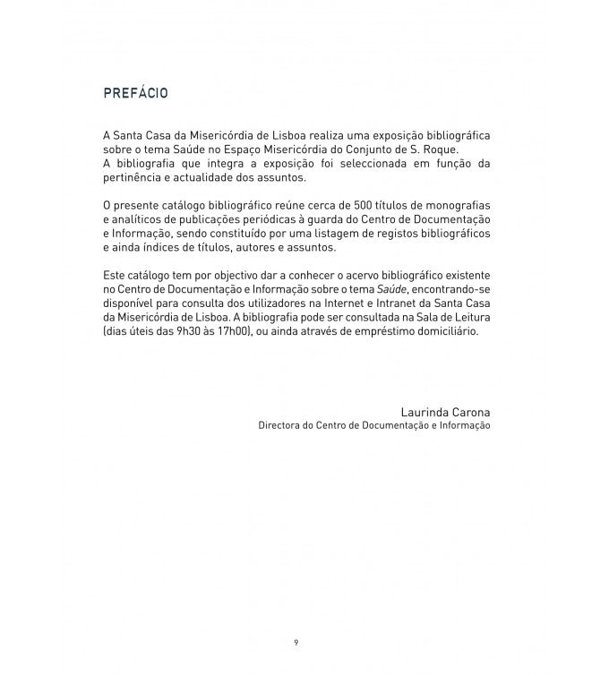 Health: thematic bibliography