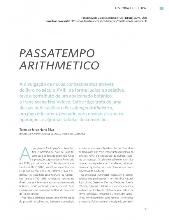 Article: Arithmetic Hobby
