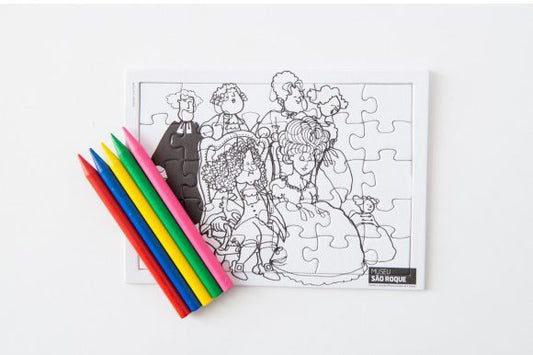 Coloring puzzle - D. João V
