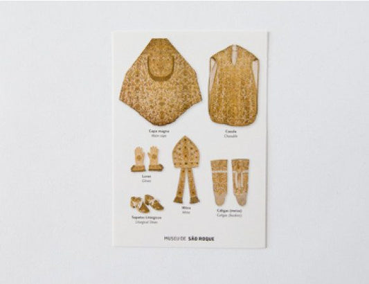 Postcard - White Vestment, Solemn