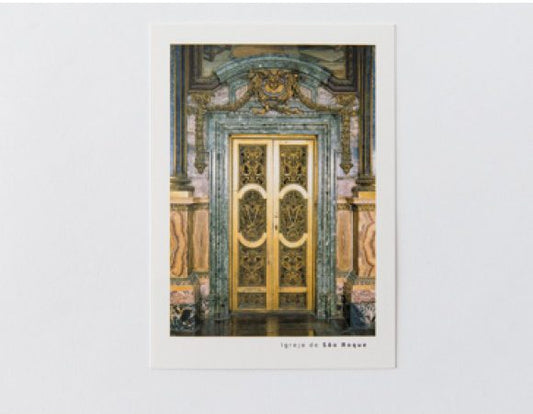 Postal - Capela de São João Baptista - Porta lateral