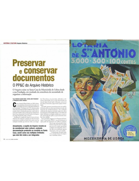 Artigo: Preservar e conservar documentos: O PP&C do arquivo histórico