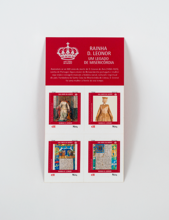 Selos evocativos dos 500 anos da morte da Rainha D. Leonor