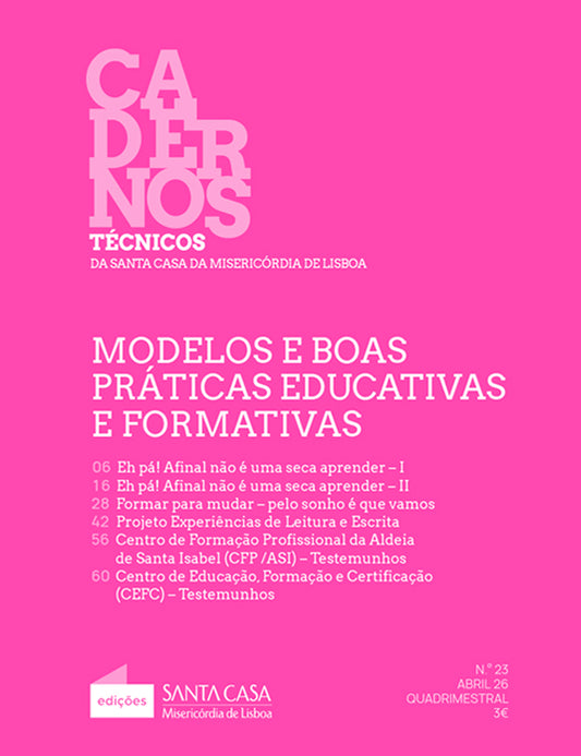 Cadernos Técnicos 23 - Modelos e boas práticas educativas e formativas