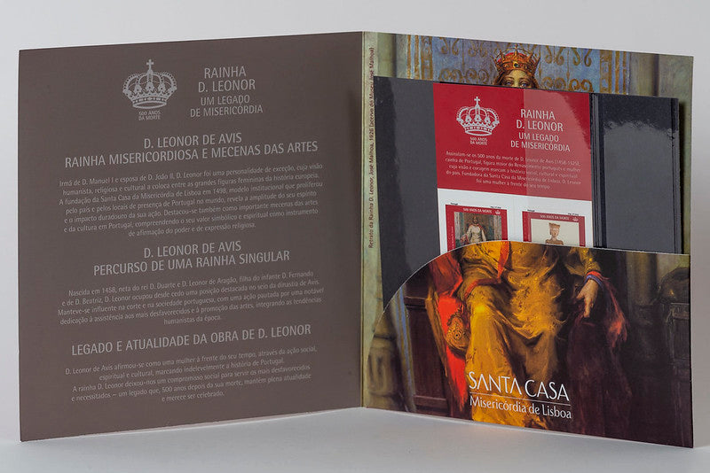 Selos evocativos dos 500 anos da morte da Rainha D. Leonor