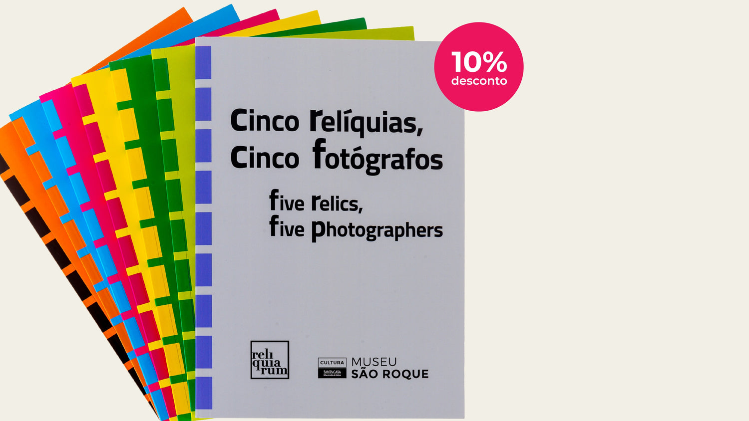 Catálogo da exposição "Cinco relíquias, cinco fotógrafos"