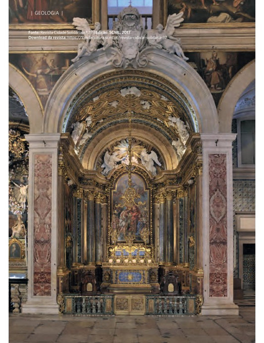 Artigo: Rochas ornamentais da capela de São João Baptista da Igreja de São Roque em Lisboa - 1ª parte
