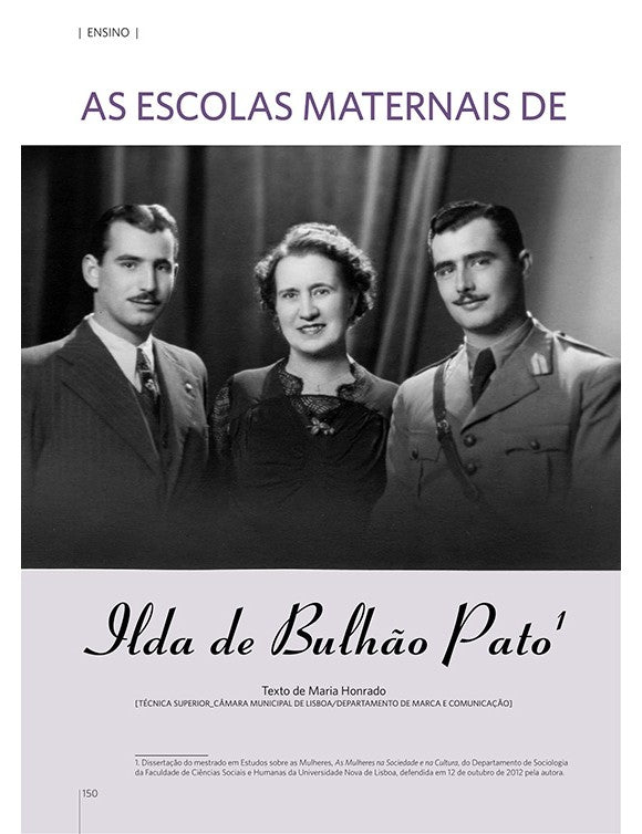Article: The Mother Schools of Ilda Jorge de Bulhão Pato