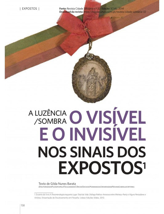 Article: The Luzência/shadow - The visible and the invisible in the signs of the exposed