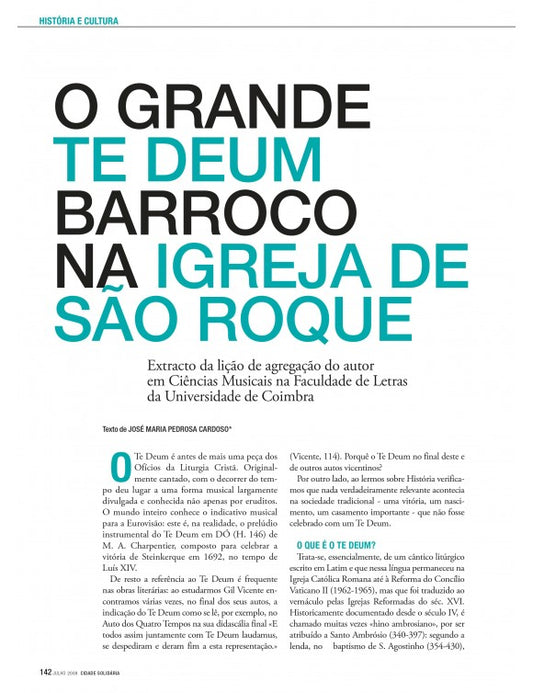 Article: The great gives you Baroque in the church of São Roque