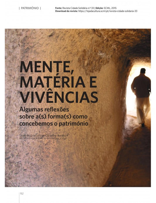 Article: Mind, matter and experiences: some reflections on the way(s) we conceive heritage
